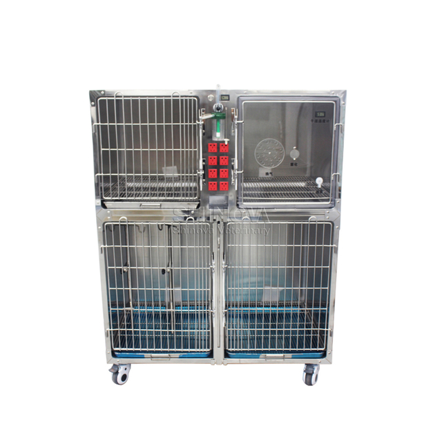 Gaiola de oxigênio em aço inoxidável modular (com soquetes de energia)