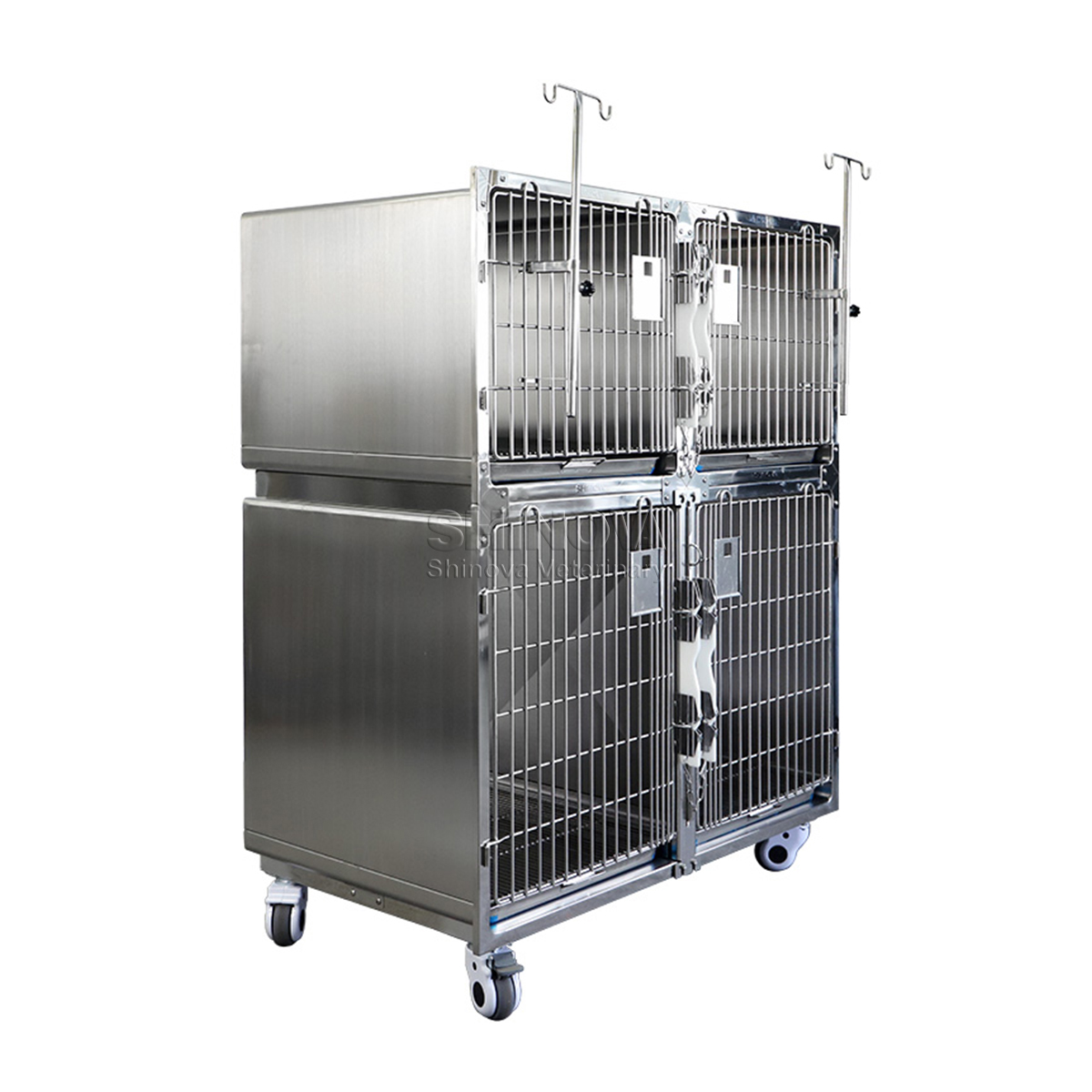 Gaiola de cachorro de aço inoxidável modular