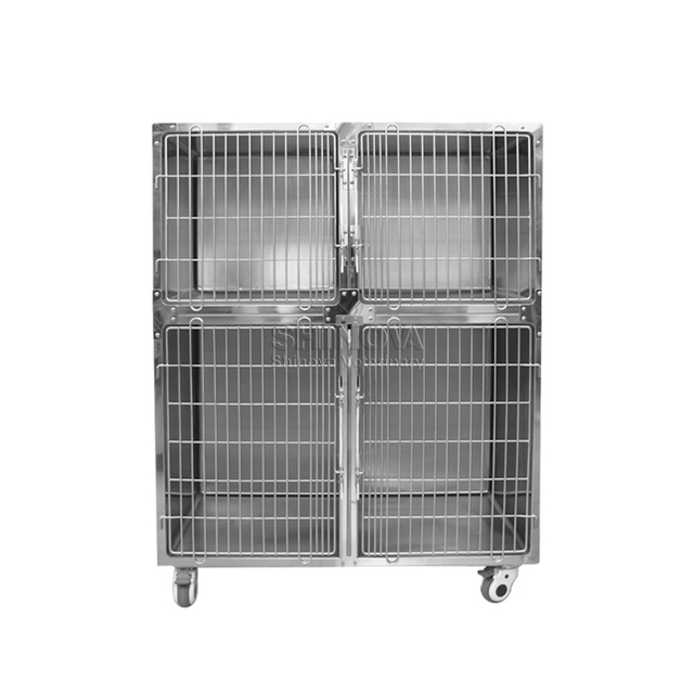 Gaiola de cachorro de estilo seco de aço inoxidável modular
