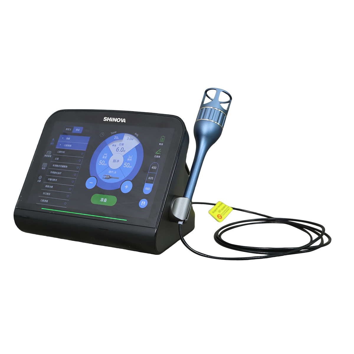 Sistema de laser de diodo veterinário