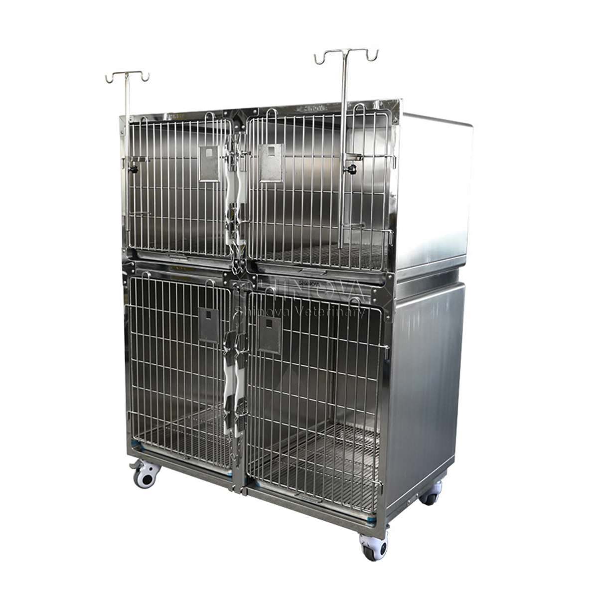 Gaiola de cachorro de aço inoxidável modular