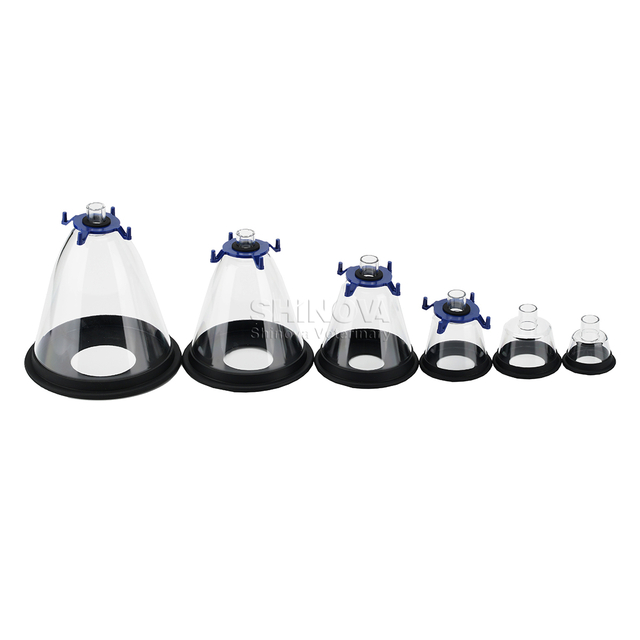 Máscara de anestesia veterinária (6pcs/conjunto)