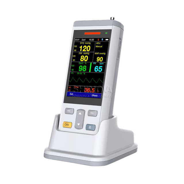 Monitor veterinário de vários parâmetros portátil